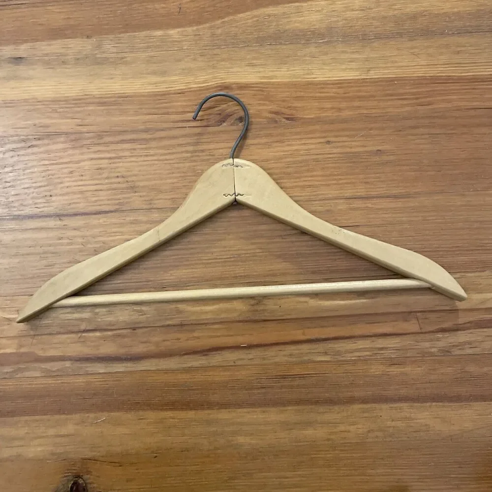 Vintage Wood Clothes Hanger Hotel Washington D.C. District of Columbia